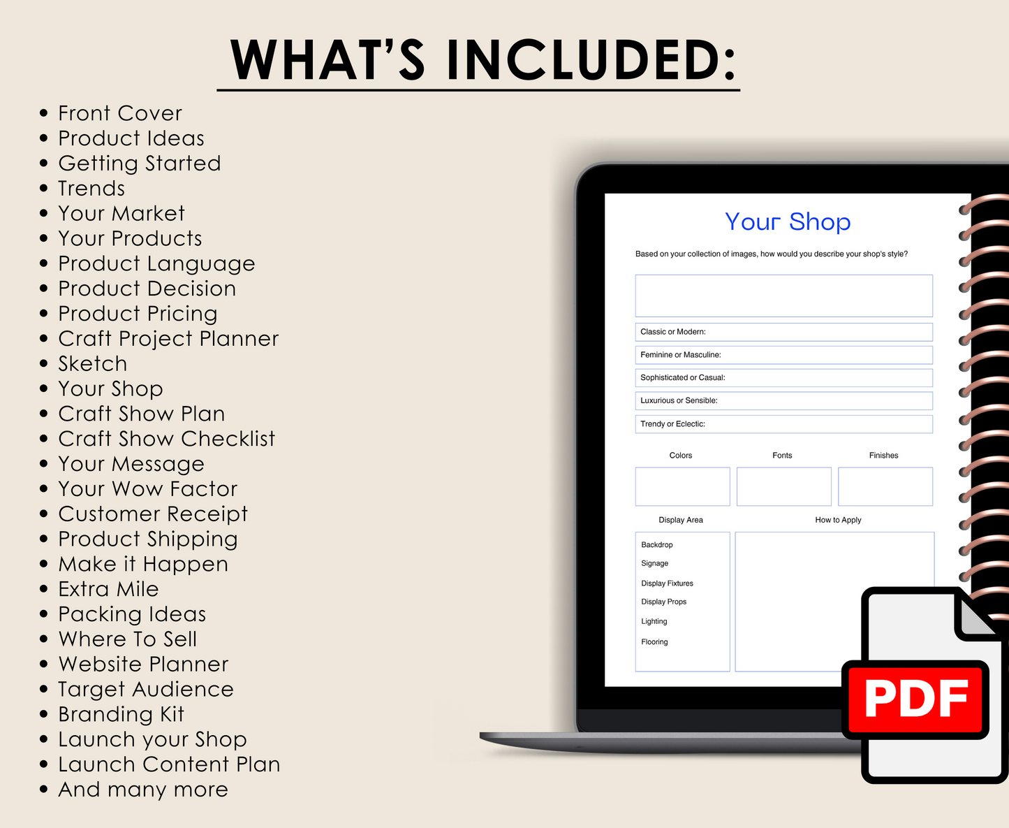 HANDMADE BUSINESS PLANNER