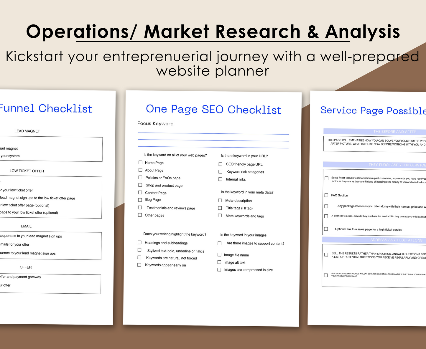 WEBSITE BUSINESS PLANNER