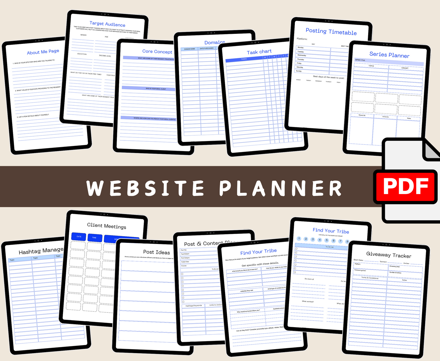 WEBSITE BUSINESS PLANNER