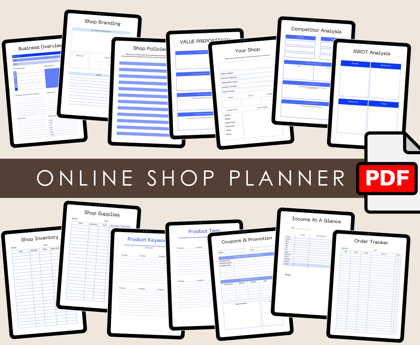 ONLINE SHOP PLANNER