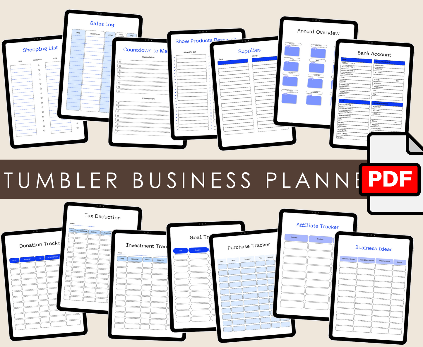 TUMBLER BUSINESS PLANNER