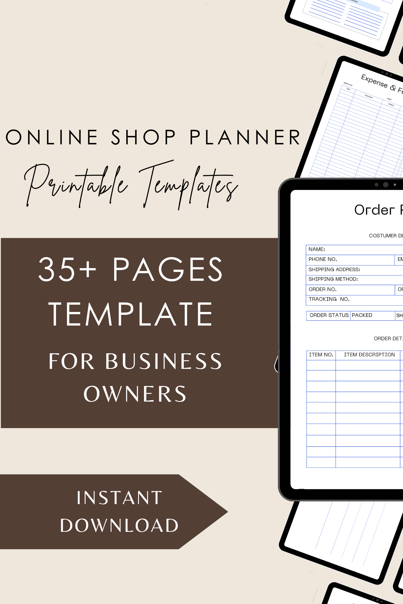 ONLINE SHOP PLANNER