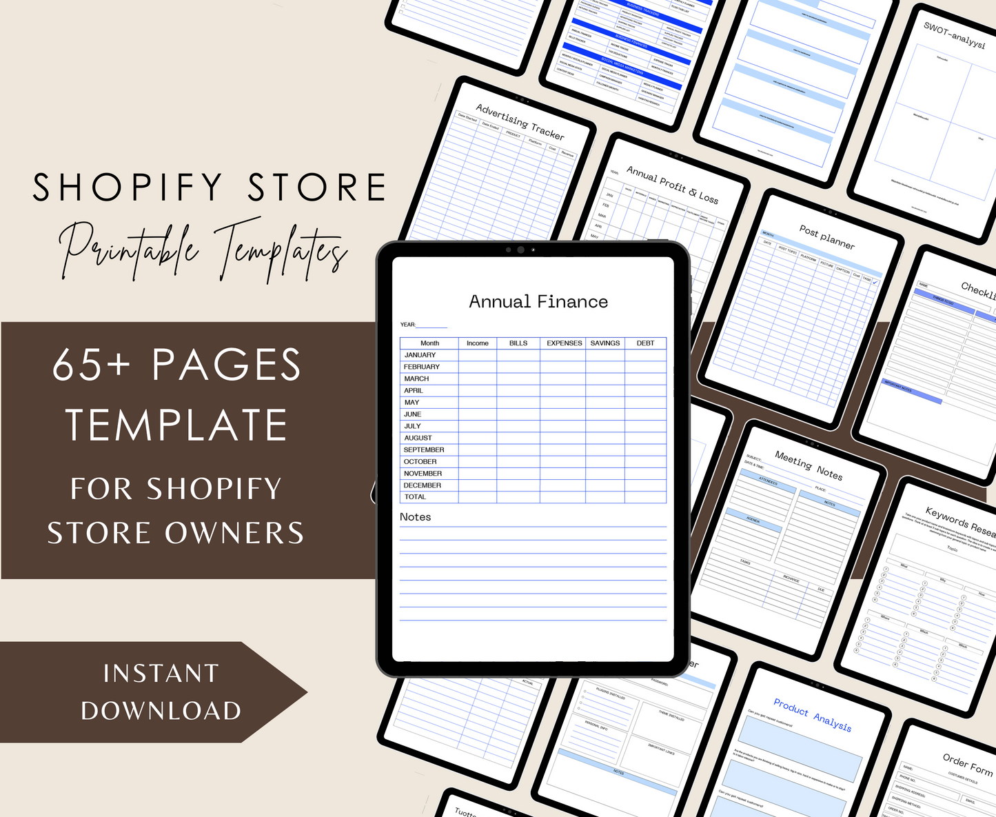 SHOPIFY STORE PLANNER