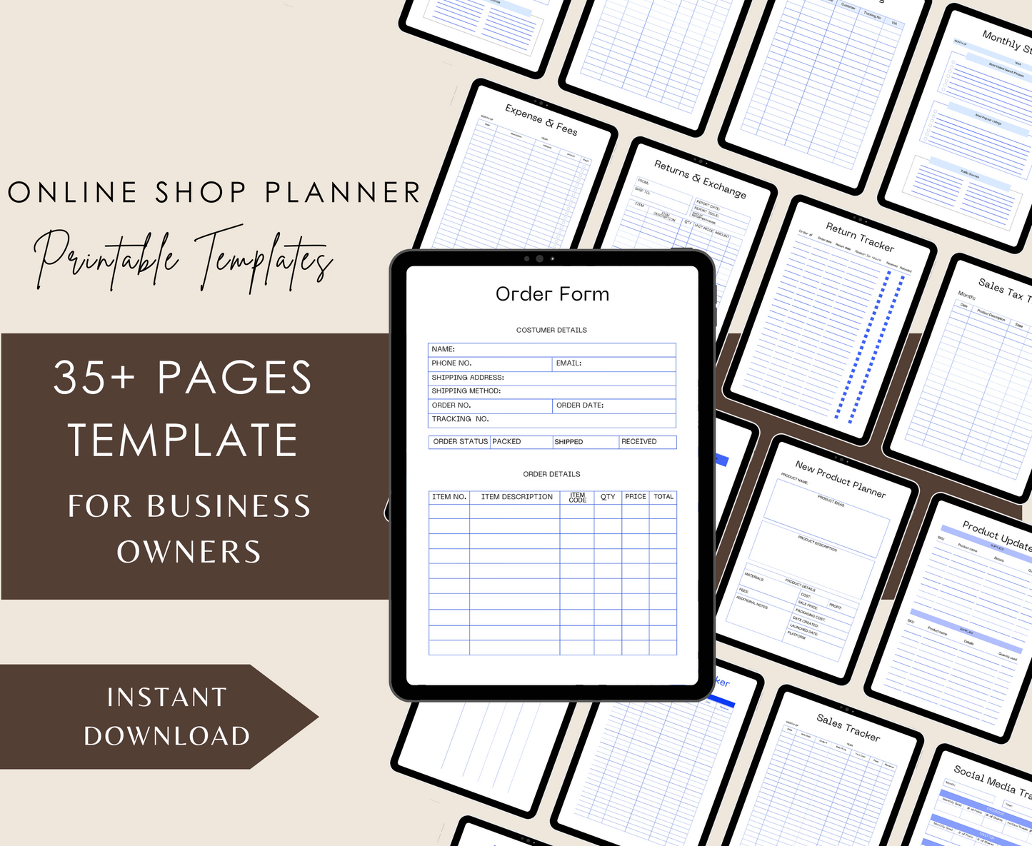 ONLINE SHOP PLANNER