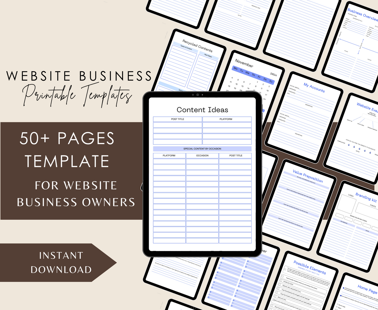 WEBSITE BUSINESS PLANNER