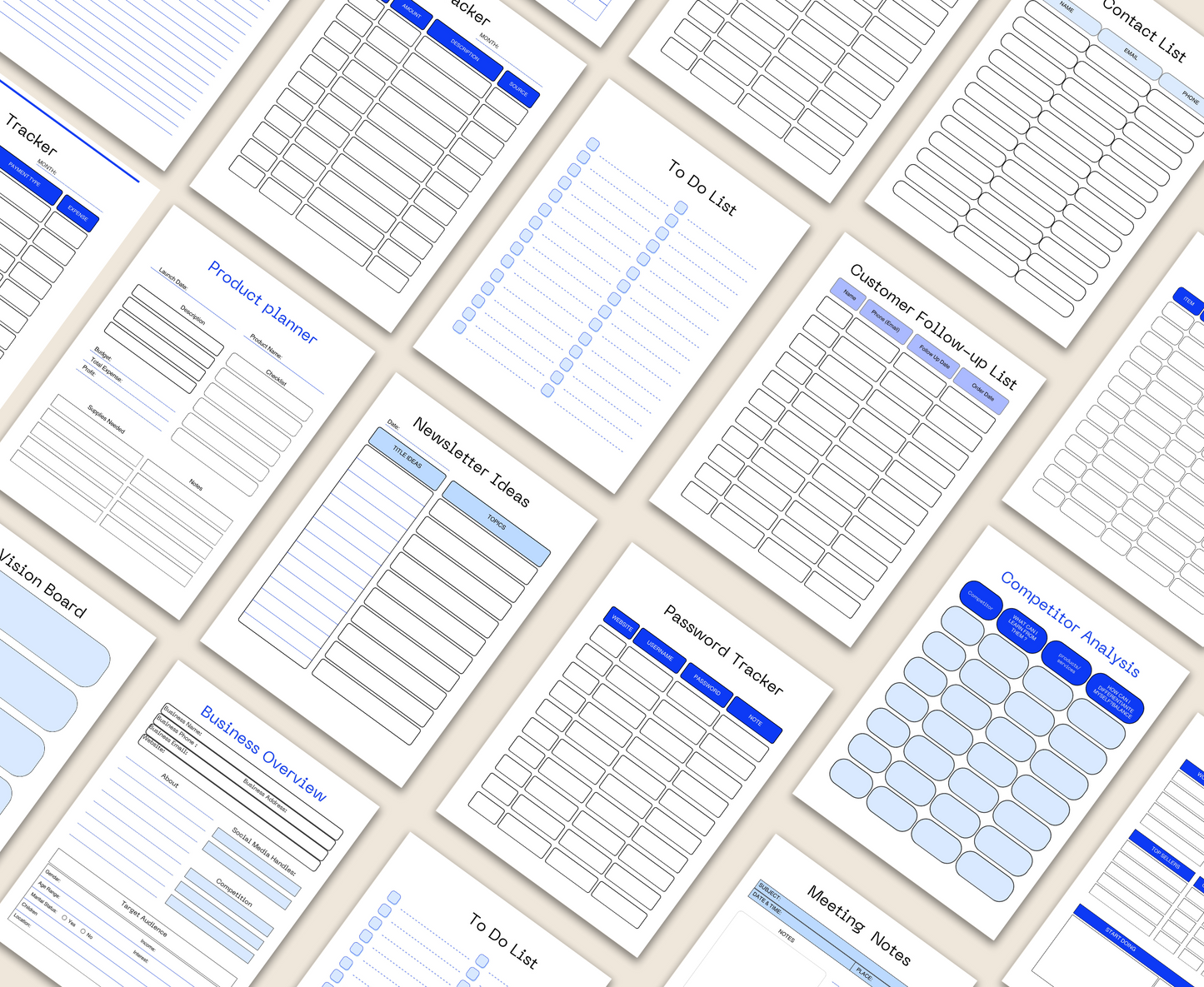 TUMBLER BUSINESS PLANNER