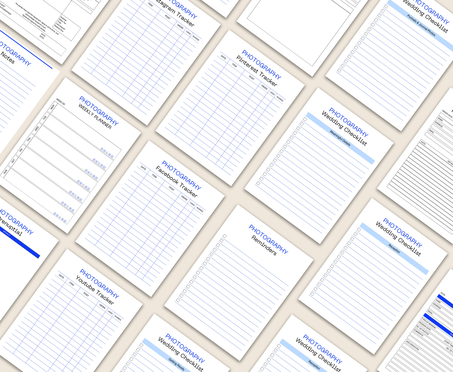 PHOTOGRAPHY BUSINESS PLANNER