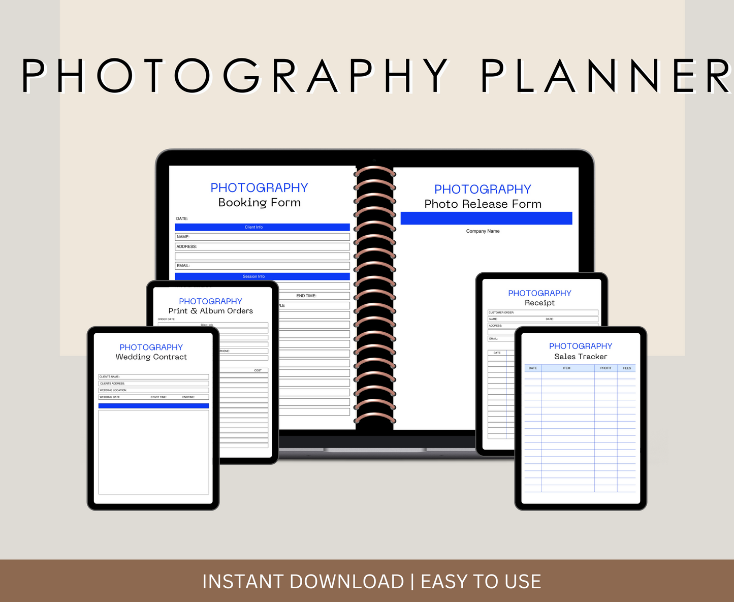 PHOTOGRAPHY BUSINESS PLANNER