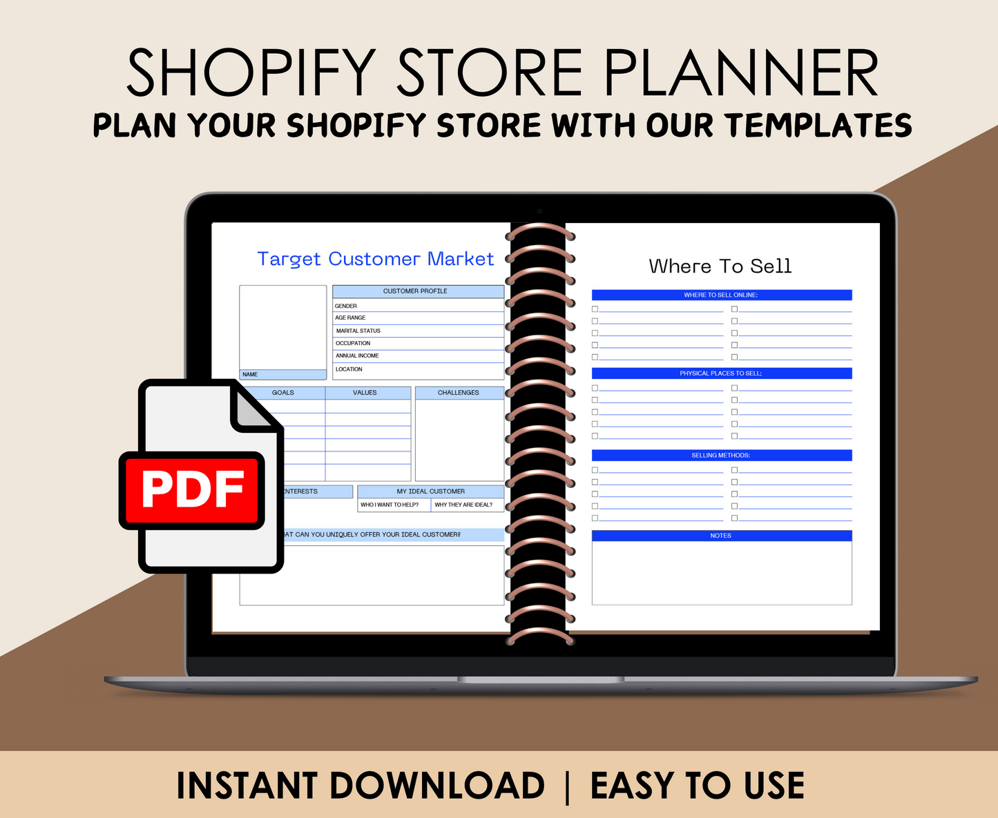 SHOPIFY STORE PLANNER