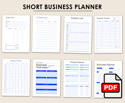 SHORT BUSINESS PLANNER