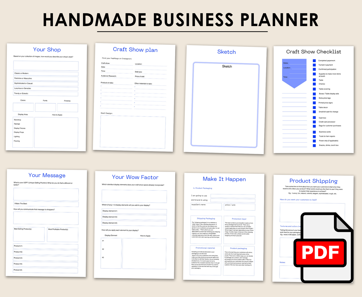 HANDMADE BUSINESS PLANNER