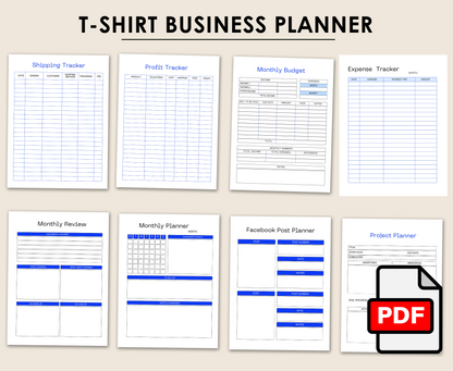 T-SHIRT BUSINESS PLANNER