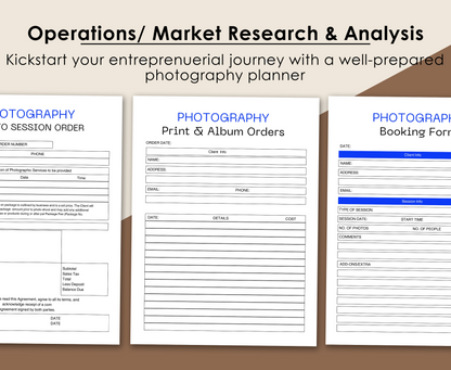 PHOTOGRAPHY BUSINESS PLANNER
