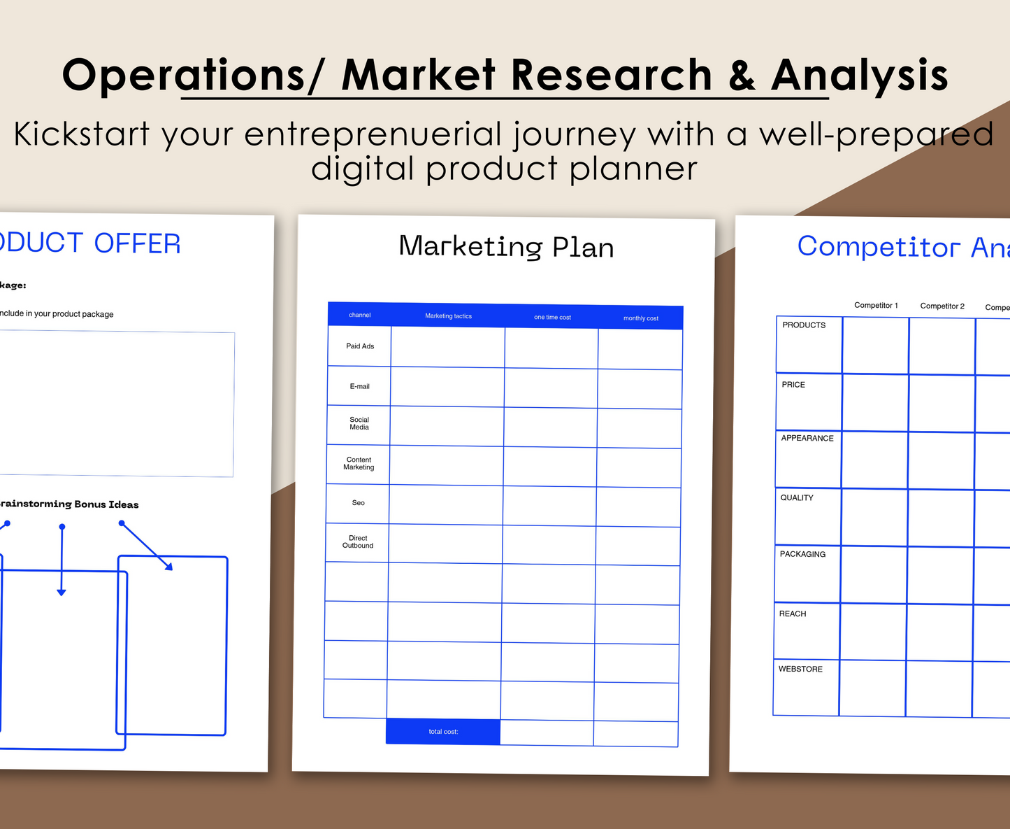 DIGITAL PRODUCT PLANNER