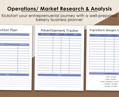 BAKERY BUSINESS PLANNER