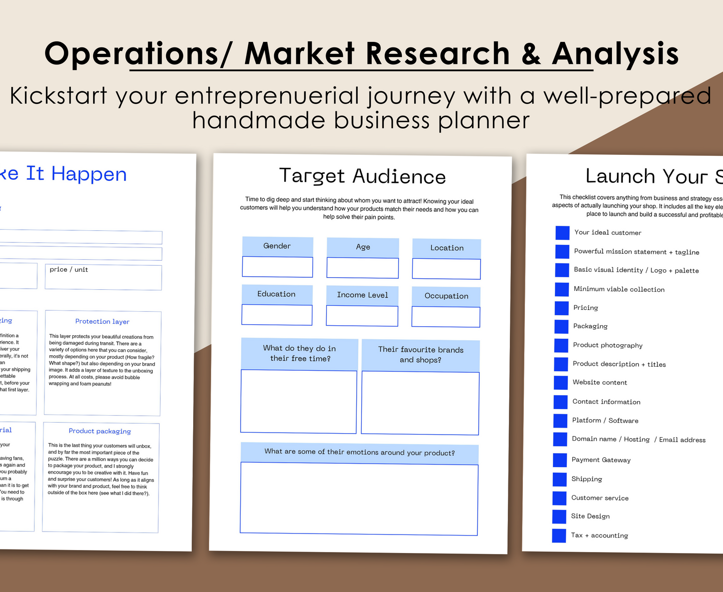 HANDMADE BUSINESS PLANNER