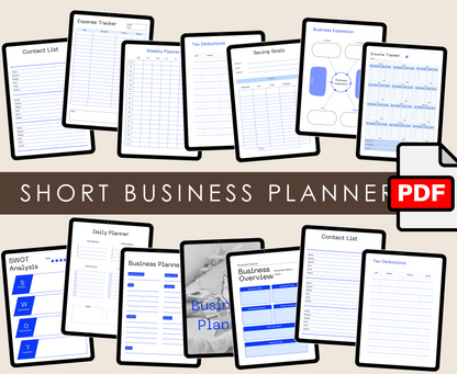 SHORT BUSINESS PLANNER