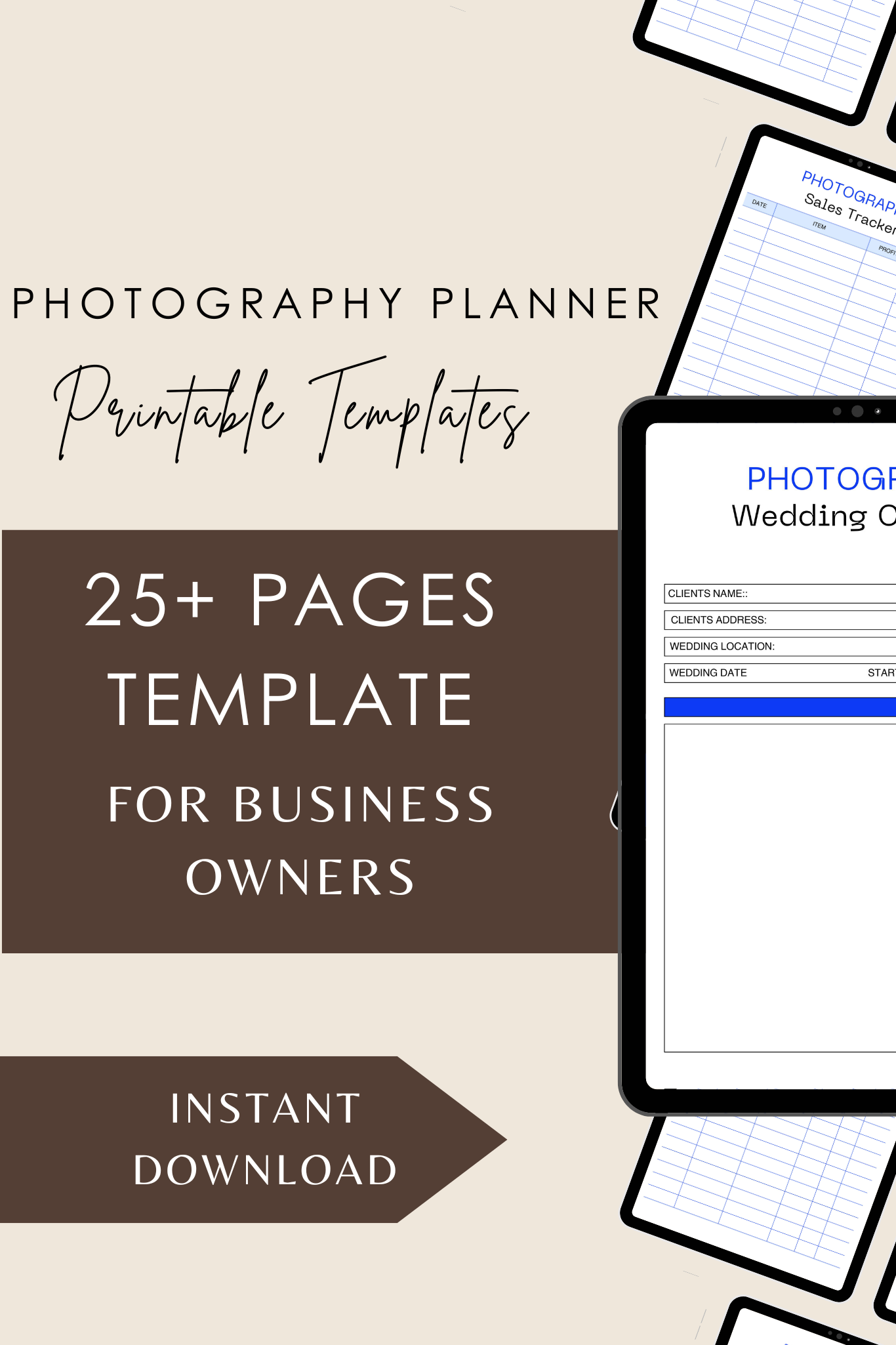 PHOTOGRAPHY BUSINESS PLANNER