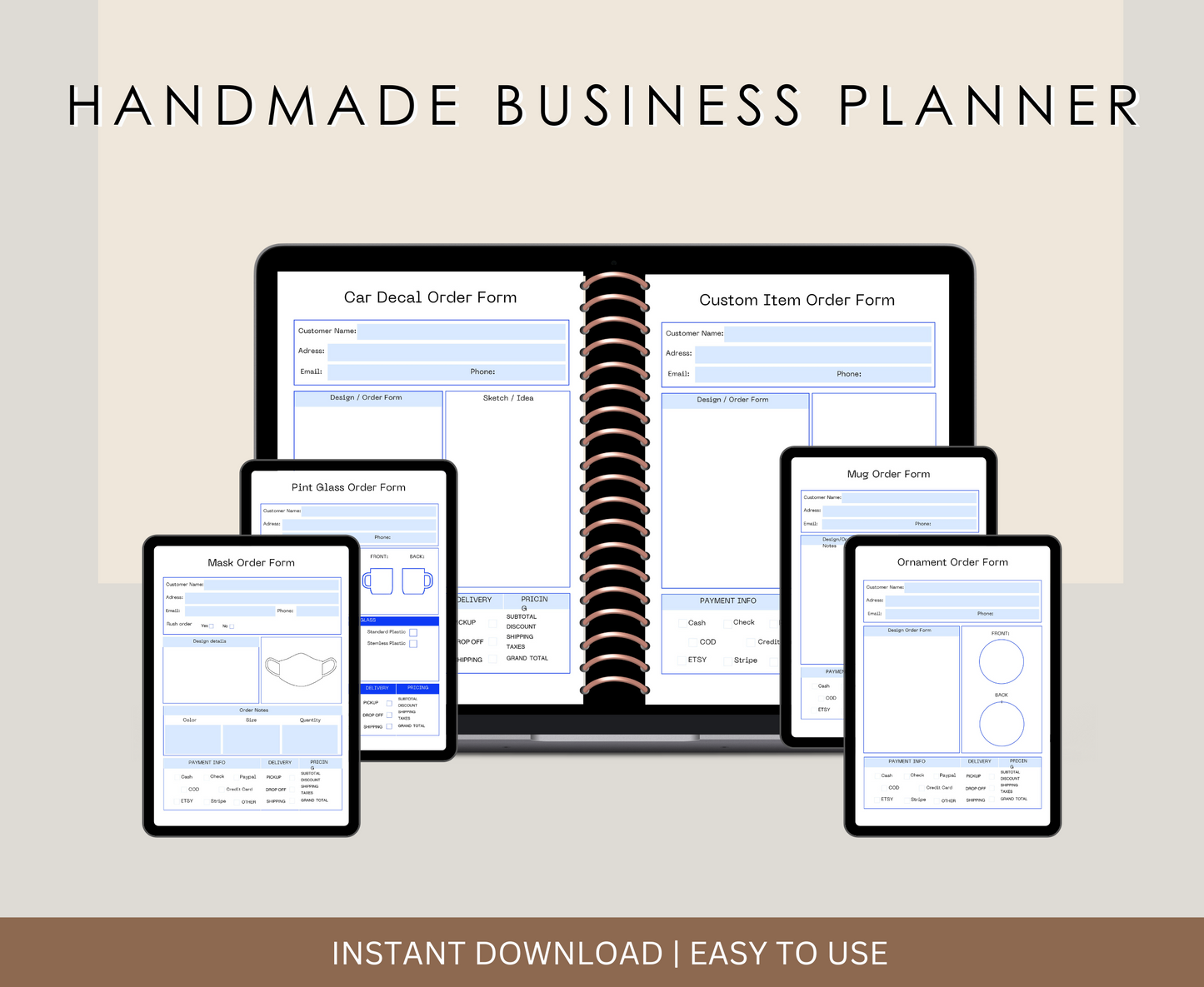 HANDMADE BUSINESS PLANNER