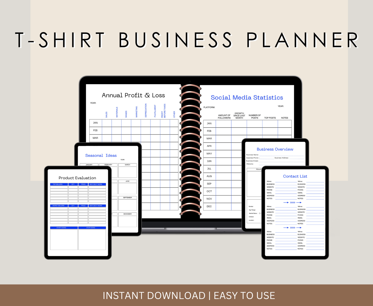 T-SHIRT BUSINESS PLANNER
